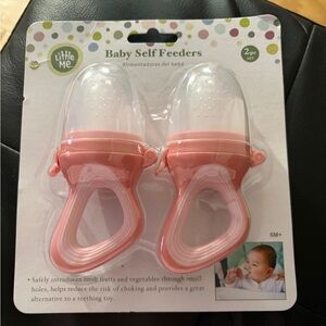 Little Me pink Baby Self Feeders new